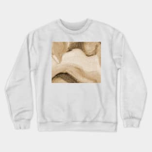 Abstract Oil Painting Eggshell Pastel Brown 1c23 Crewneck Sweatshirt